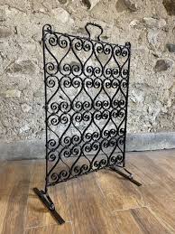 Fire Screen In Wrought Iron For At