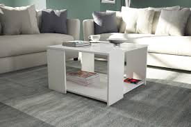 coffee table in white gloss color