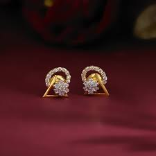 malabar gold 22 kt gold earring for