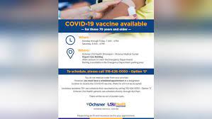 vaccine available at ochsner lsu health