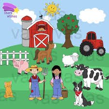 The best selection of royalty free farm vector art, graphics and stock illustrations. Farm Clip Art Farm Clipart Farm Animals Clipart Clipart Digital Clip Art Farmer Clip Art Animal Clipart Farm Themed Party