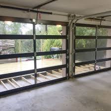 automatic gate tempered frosted glass