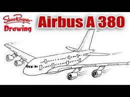 Airbus a380 coloring page from airplanes category. How To Draw An Airbus A380 Children S Author And Illustrator