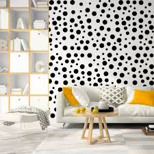 Polka Dots Wall Decals Black Circle