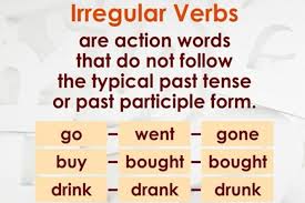 irregular verbs definition and exles