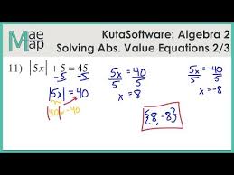 Solving Absolute Value Equations