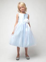 Light Blue Vintage Satin Tulle Dress