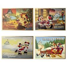 Santa claus vintage christmas holiday postcard. Mickey Mouse And Friends Vintage Holiday Greeting Cards Shopdisney