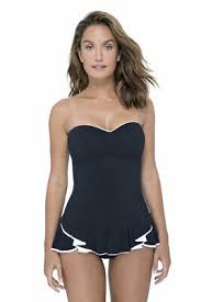 Nwt 2019 Profile Gottex Swimwear Size 6 8 E9442047 Strapless Bandeau Swim Dress Ebay