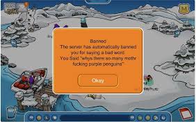 1.log on to club penguin 2.say a load of bad words or use third party software to hack and tell them! Banned From Club Penguin L
