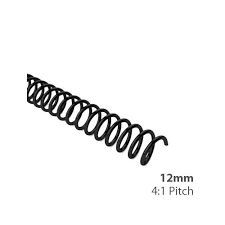 1 pitch plastic spiral binding coil 100pk