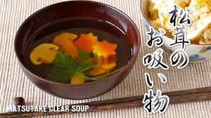 how to make matsutake clear soup pine