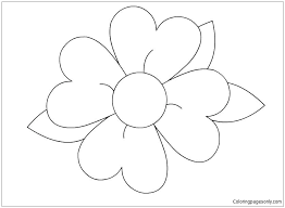 Mandala coloring page for kids. Simple Flower Mandala Coloring Pages Mandala Coloring Pages Coloring Pages For Kids And Adults