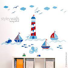 Nautical Wall Decal Sailboat Wall Decal