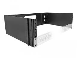 wall mount rack 3u foldable black