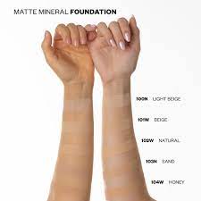 mineralsk foundation med mat effekt