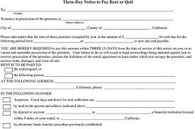 2 3 Day Notice To Pay Or Quit Free Download