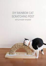 how to make a modern diy cat scratching