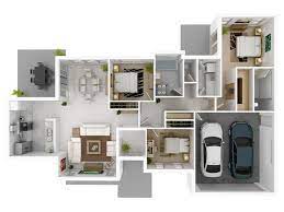 3 bedroom apartment house plans