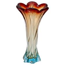 vintage art glass murano glass vase