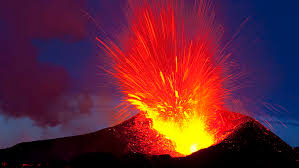 volcano lava eruption night hd volcano