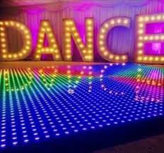 dance floor pixel led bulb wooden 12x12