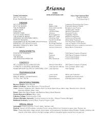 Soprano Resume Template Theatre Resume Template Theatrical Resume