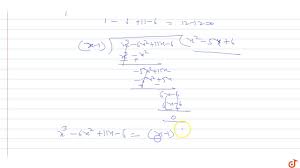 Factorize : `x^3-6x^2+11x-6` - YouTube