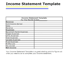 Simple Monthly Profit And Loss Statement Template 6 Month