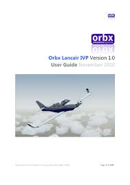 Orbx Lancair Ivp Version 1 0 User Guide November Manualzz Com