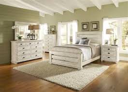 (243) centre eastern king canopy 4 piece bedroom set by nate berkus and jeremiah brent $2,990. Progressive Furniture Willow White 2pc Bedroom Set With King Slat Bed Distressed White Bedroom Furniture White Wood Bedroom Furniture Wood Bedroom Sets