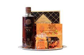 very special cognac gift basket by