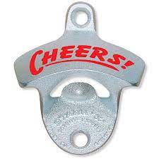 Cheers Bottle Opener Cap Catcher Set