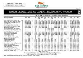 Bus Eireann Timetable Dublin Airport gambar png