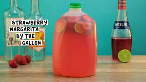 strawberry margarita by the gallon