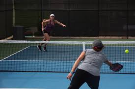 In pickleball the most advantageous position on the court is right at the kitchen line. California Loves Pickleball What Is It How Do You Play Los Angeles Times