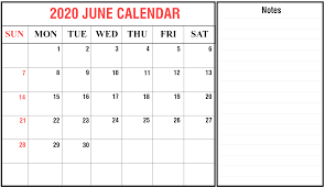Free Printable June 2020 Calendar Blank Template Pdf Word
