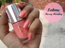 lakme 9 to 5 long wear nail color rosey