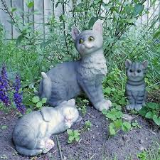 Cat Ornament Outdoor Garden Sculptures
