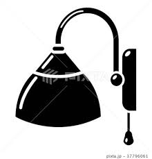 Wall Lamp Icon Simple Style Stock