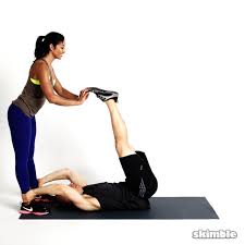 partner leg lifts exercise how to