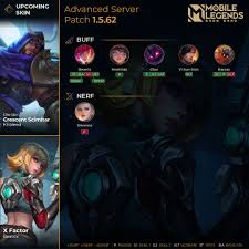 New mobile legends hero phoveus leaked from the advanced server. Mobile Legends Bang Bang On Twitter Patch 1 5 62 Advanced Server Highlights Don T Miss The Latest News Link To The Game Https T Co Lgipwmxgeb Mobilelegendsbangbang Mgl Mlbbmgl New Https T Co Nwsxpy5syj