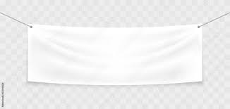 ropes blank realistic stretched banner