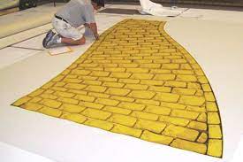 print on carpet yellow brick road carpet