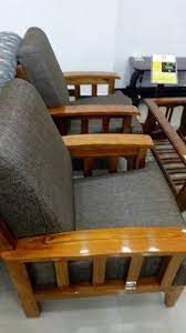modular wooden sofa set without cushion