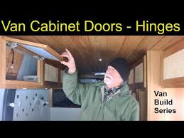 diy van build cabinet doors hinges and
