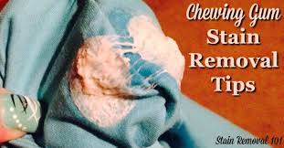chewing gum stain removal tips and