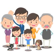 happy family cartoon ilration