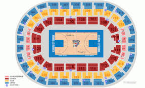 Oklahoma City Thunder Home Schedule 2019 20 Seating Chart