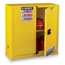 justrite yellow flammable safety cabinet